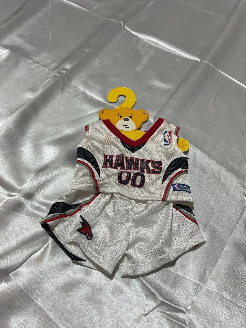 Build-A-Bear Kids' White & Red ATL Basketball Tank and Shorts Set